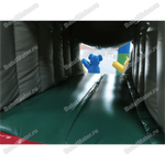 Надувной батут с крышей "Злой страшный серый волк"