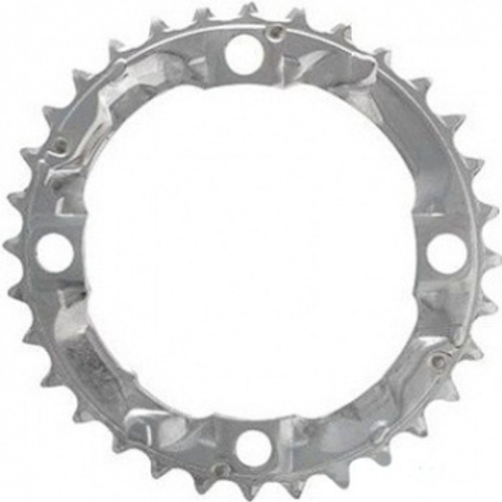 Звезда передн. Shimano, ALIVIO, для FC-M411, 38T, сереб