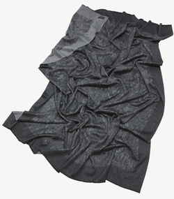 Плед 150х200 Glen Saxon Border Paisley Black Fl Grey