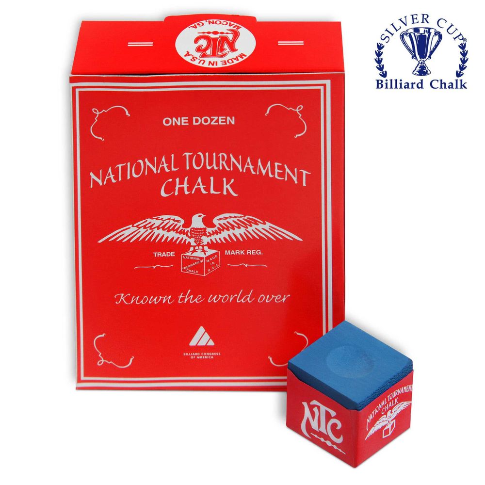 Мел National Tournament Chalk Blue 12шт