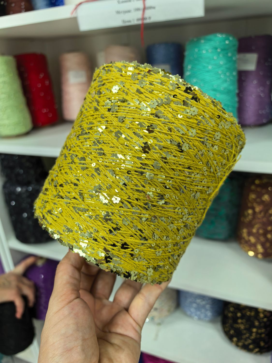 Рандомный цвет, пайетки 3+6 копия Lustrosa (китайский аналог)