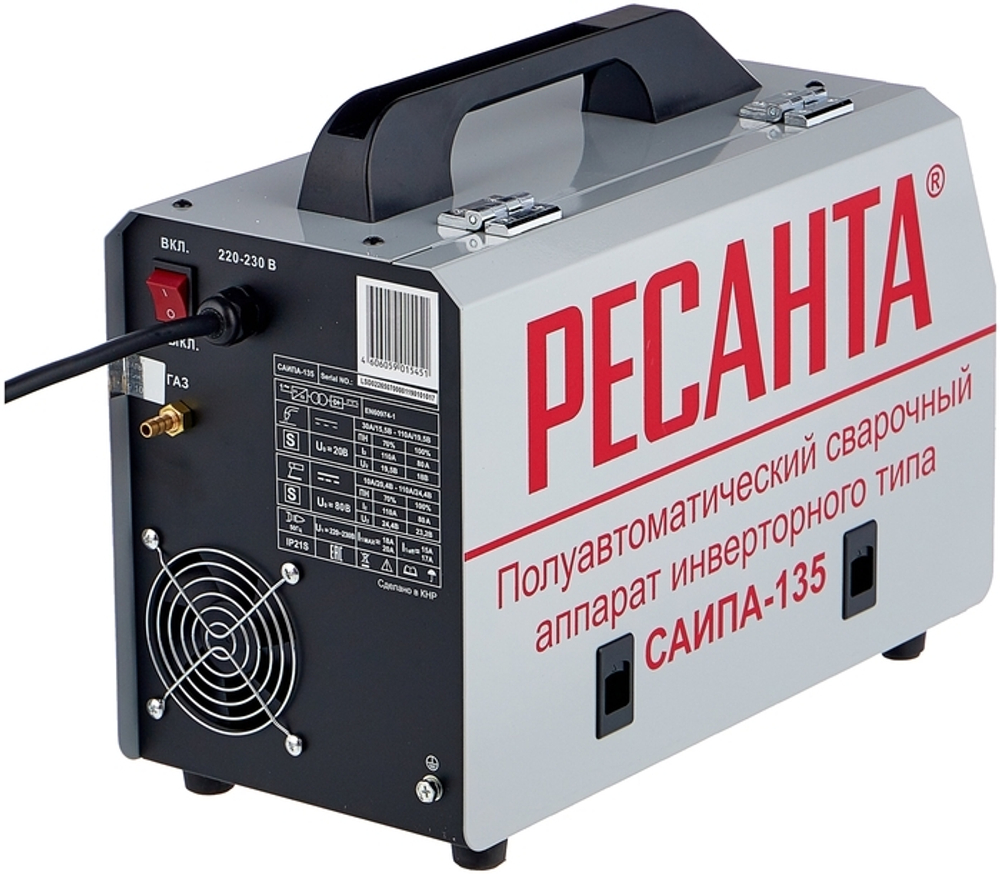 Полуавтоматический сварочный инвертор Ресанта САИПА 135