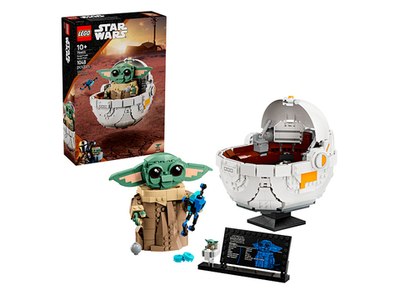 Конструктор Лего Звёздные войны Грогу с парящей коляской | LEGO Star Wars Grogu with Hover Pram 75403, 1048 деталей 18+