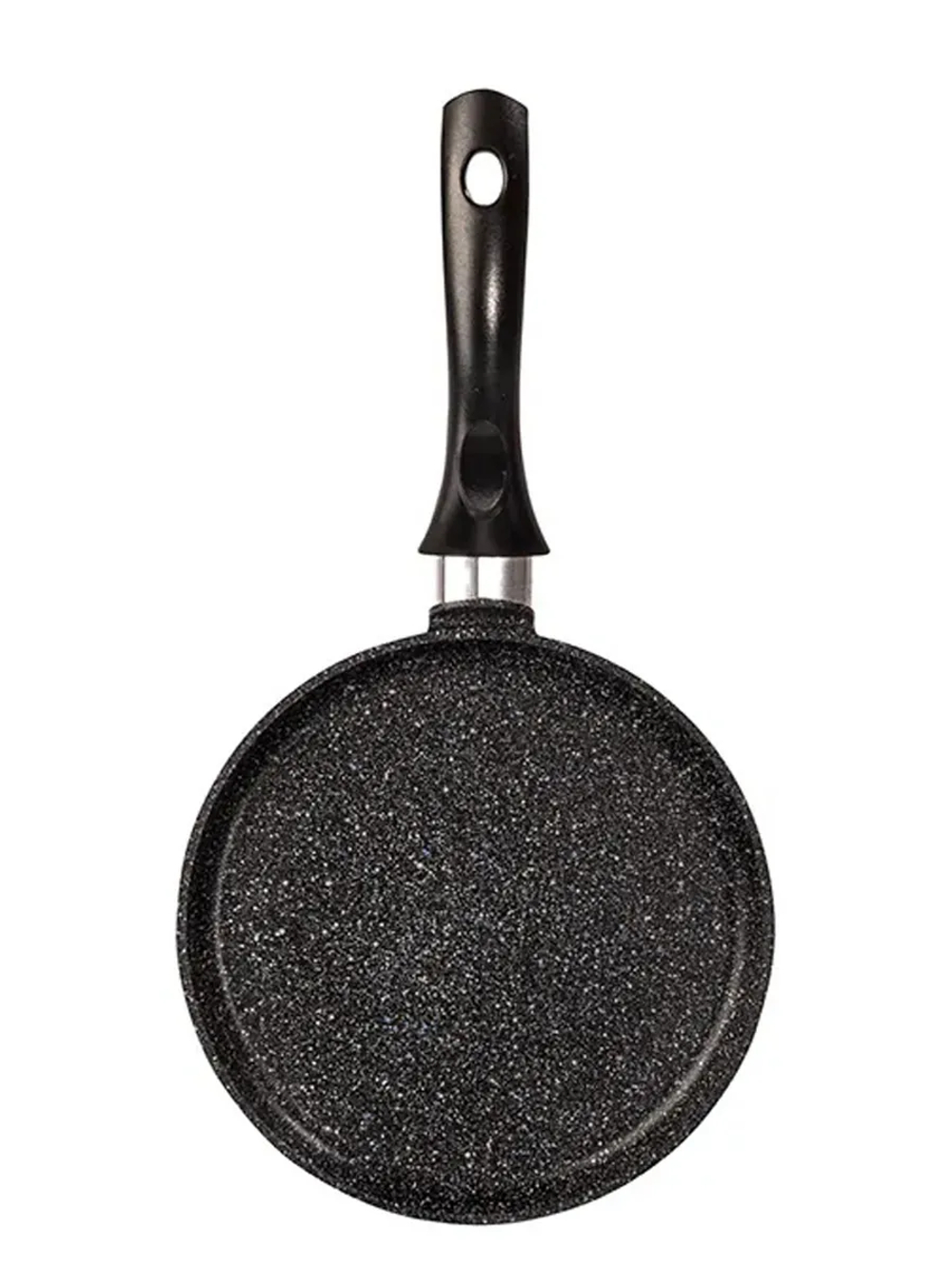 Сковорода блинная KUKMARA АП Granit (Black) 200мм с ручкой. арт. сбггч200а