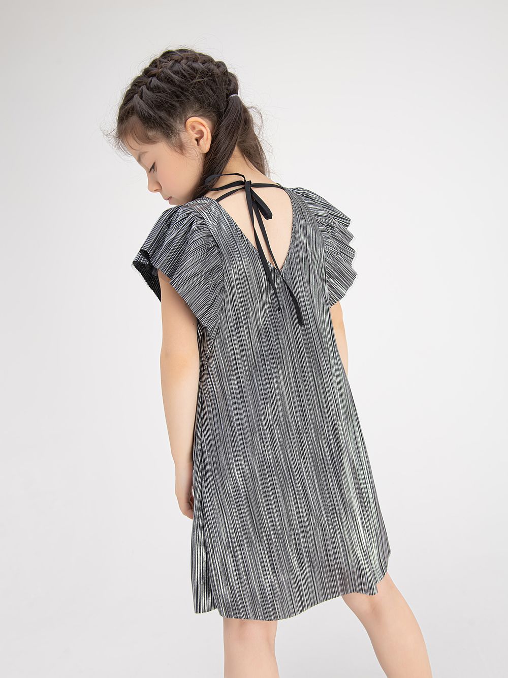 Платье с крылышками "Металлик"