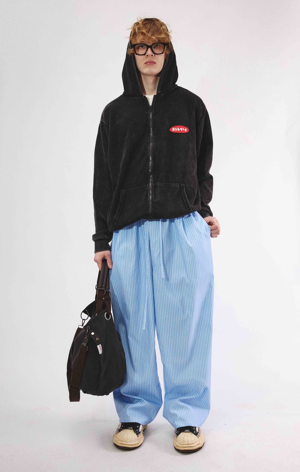 Худи БИЧ Классическое Zip черное