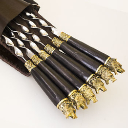 Шампуры в чехле «Медведь № 2» на 6 персон