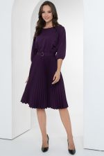 Платье Идеальный силуэт (гофре, баклажан) Diolche (Акция)