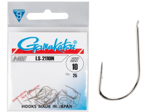 Крючки Gamakatsu LS-2110N HOOKS NICKEL разм. 10 25шт.