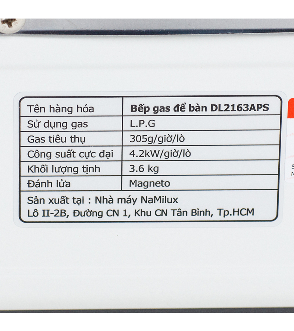 Плита газовая NaMilux DL4136APS 2 конфорки (под бытовой баллон) DL4136APS (DL2163APS)