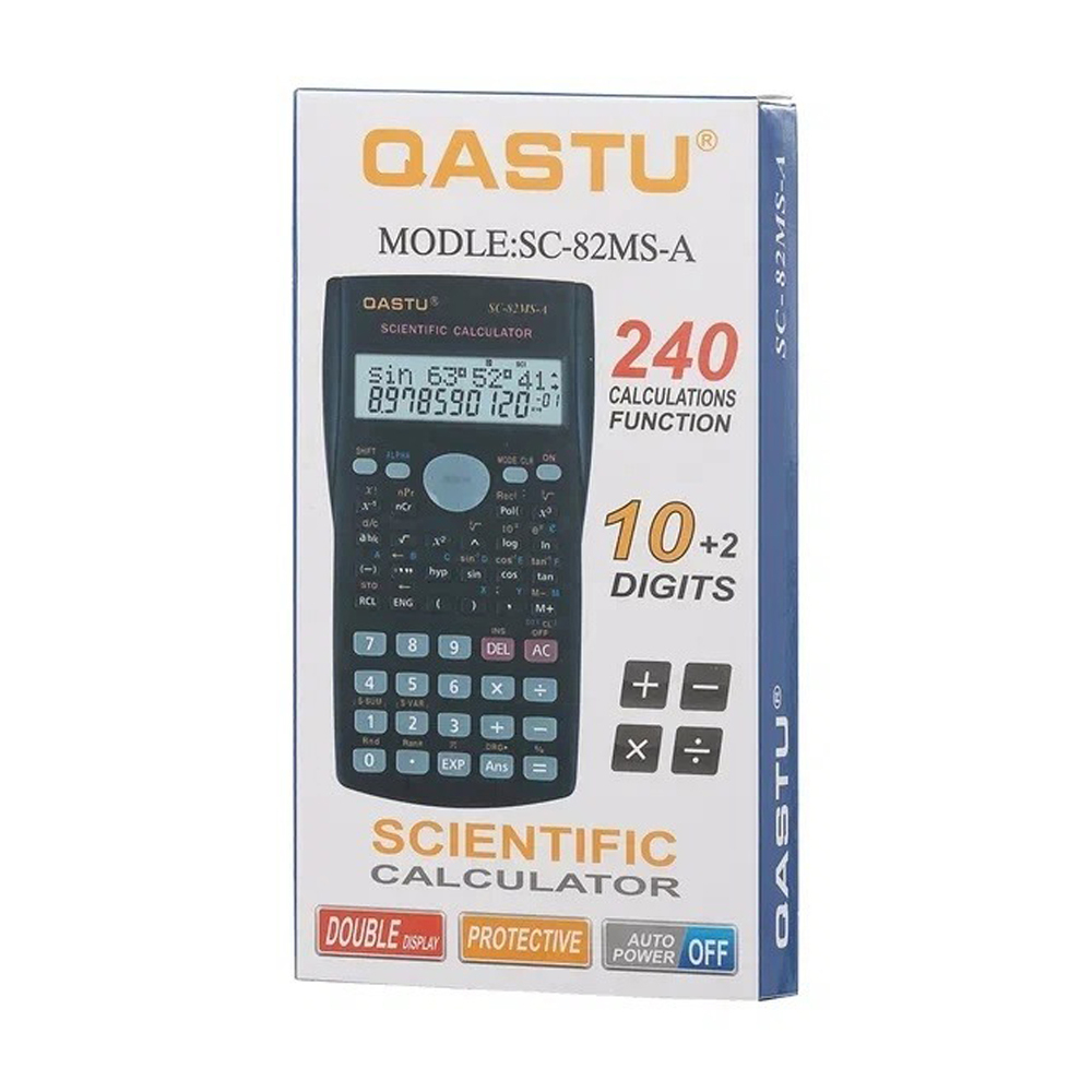 Калькулятор инженерный Ronbon 10 Bit, 2-х строчный, LCD, чёрный