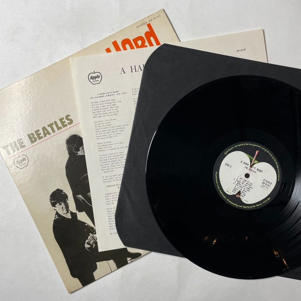 Винтажная виниловая пластинка LP The Beatles A Hard Day Night (Japan 1974) (No Obi)