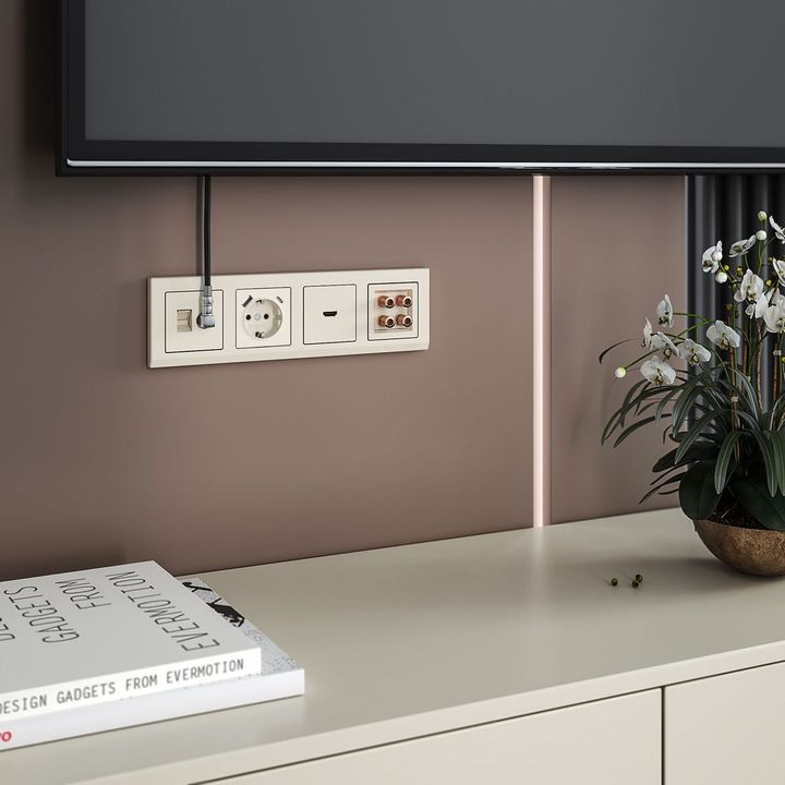 Розетка Werkel TV/RJ-45 6 кат слоновая кость W1181303 4690389174476