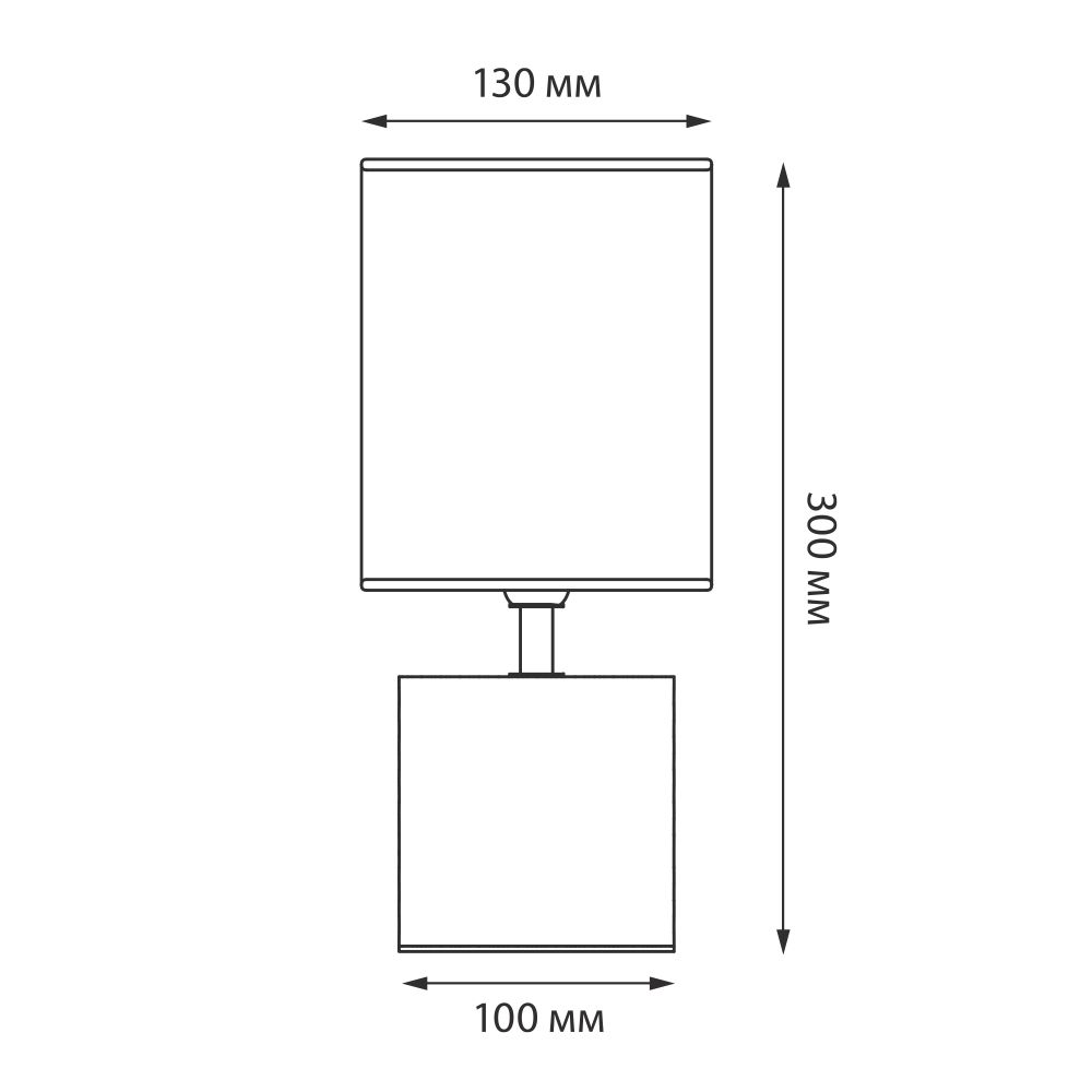 UML-B306 E14 GOLD-BLACK Светильник настольный декоративный под лампу Е14. 40W. Механический выключатель. Золотой-Черный. ТМ Uniel