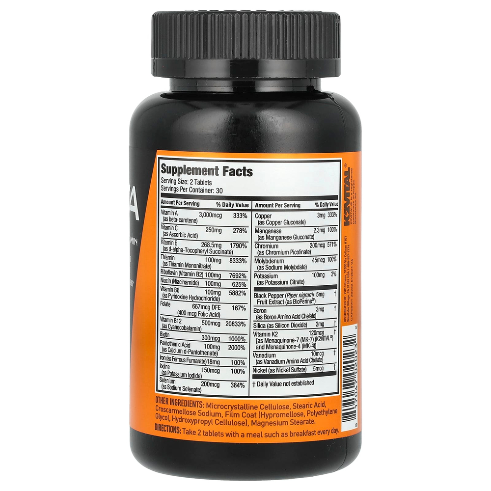 JYM Supplement Science, Vita, мультивитамины, 60 таблеток