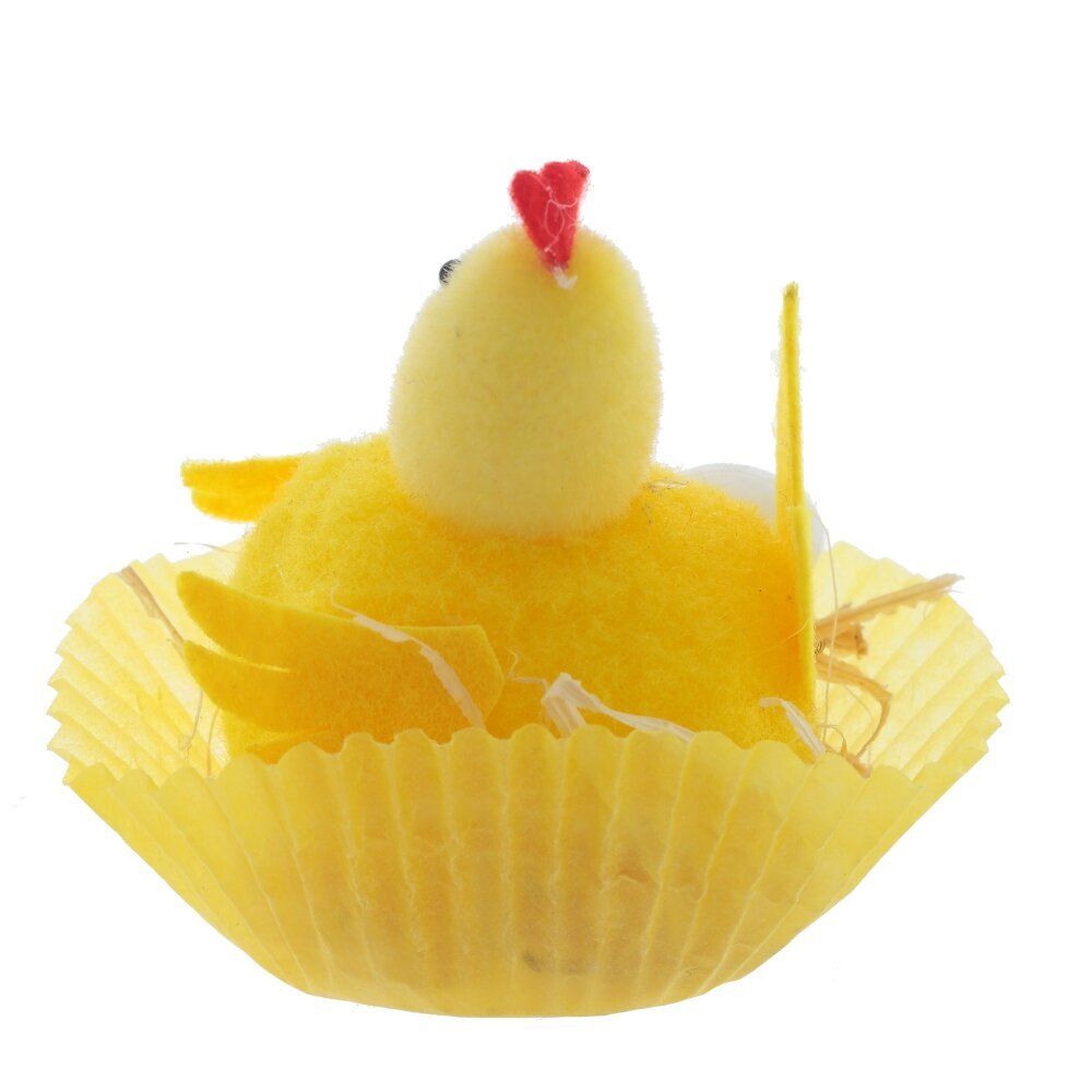 GAEM Фигурка декоративная "Цыпленок в гнезде", L6 W6 H7 см, 2в.