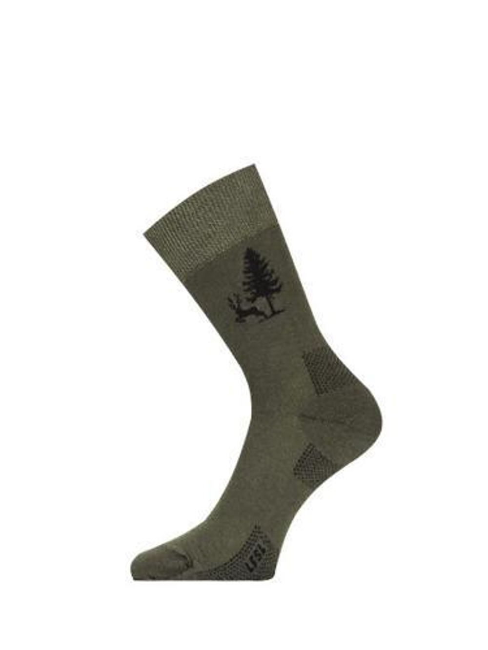Носки Lasting  LFSL 620, cotton+polyamide, зеленый с рисунком, размер M , LFSL620-M