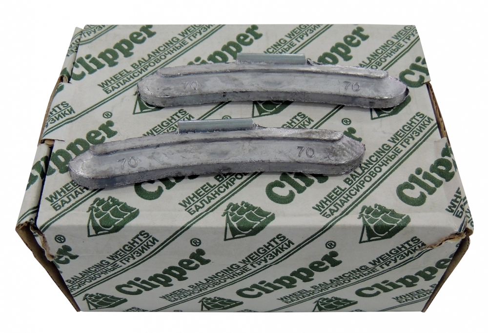 Грузики балансировочные для стальных дисков 70 г, 25 шт. CLIPPER 0270