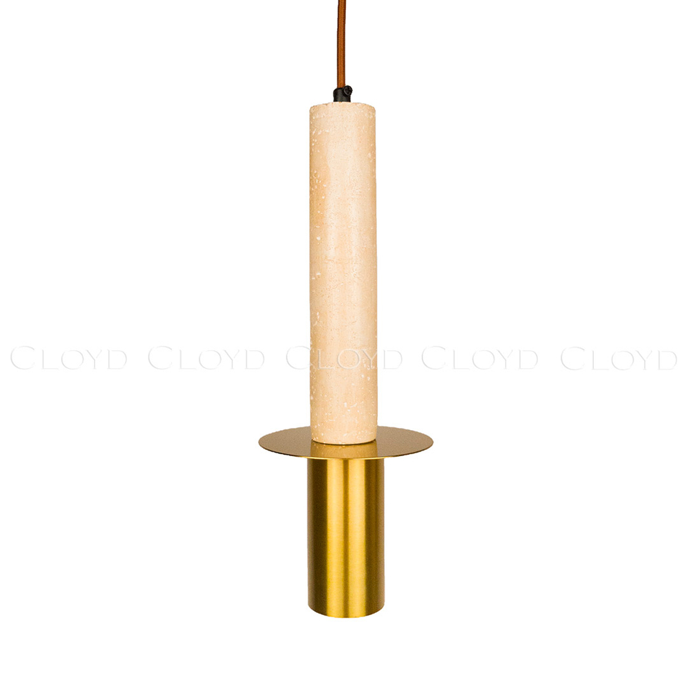 Подвесной светильник Cloyd CLARNET-C P1 / выс. 33 см - травертин (арт.11542)