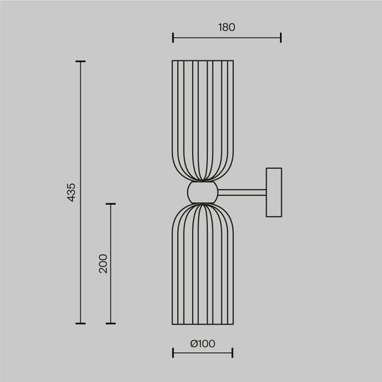 Настенный светильник (бра) Maytoni MOD302WL-02W