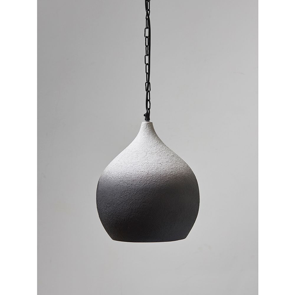 Светильник подвесной Sustainable collection, Ø33х38 см, черный/белый