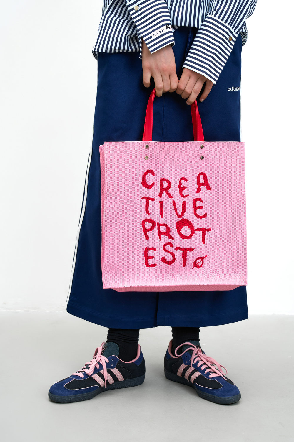 Текстильная сумка At Ease (красный-розовый)