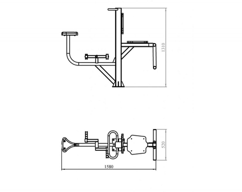 Уличный тренажер «Велосипед + Флекс» YT86
