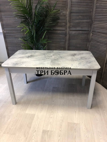 Большой кухонный стол "Макси", серый оникс