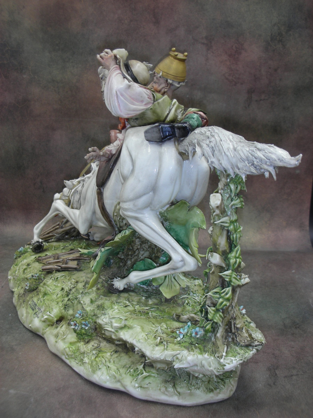 Статуэтка. Фарфор. Дон Кихот и Санчо Панса. Capodimonte. Италия