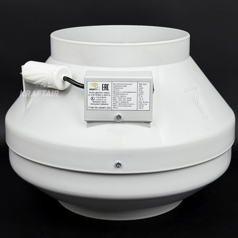 Вентилятор канальный ВКК-200 E