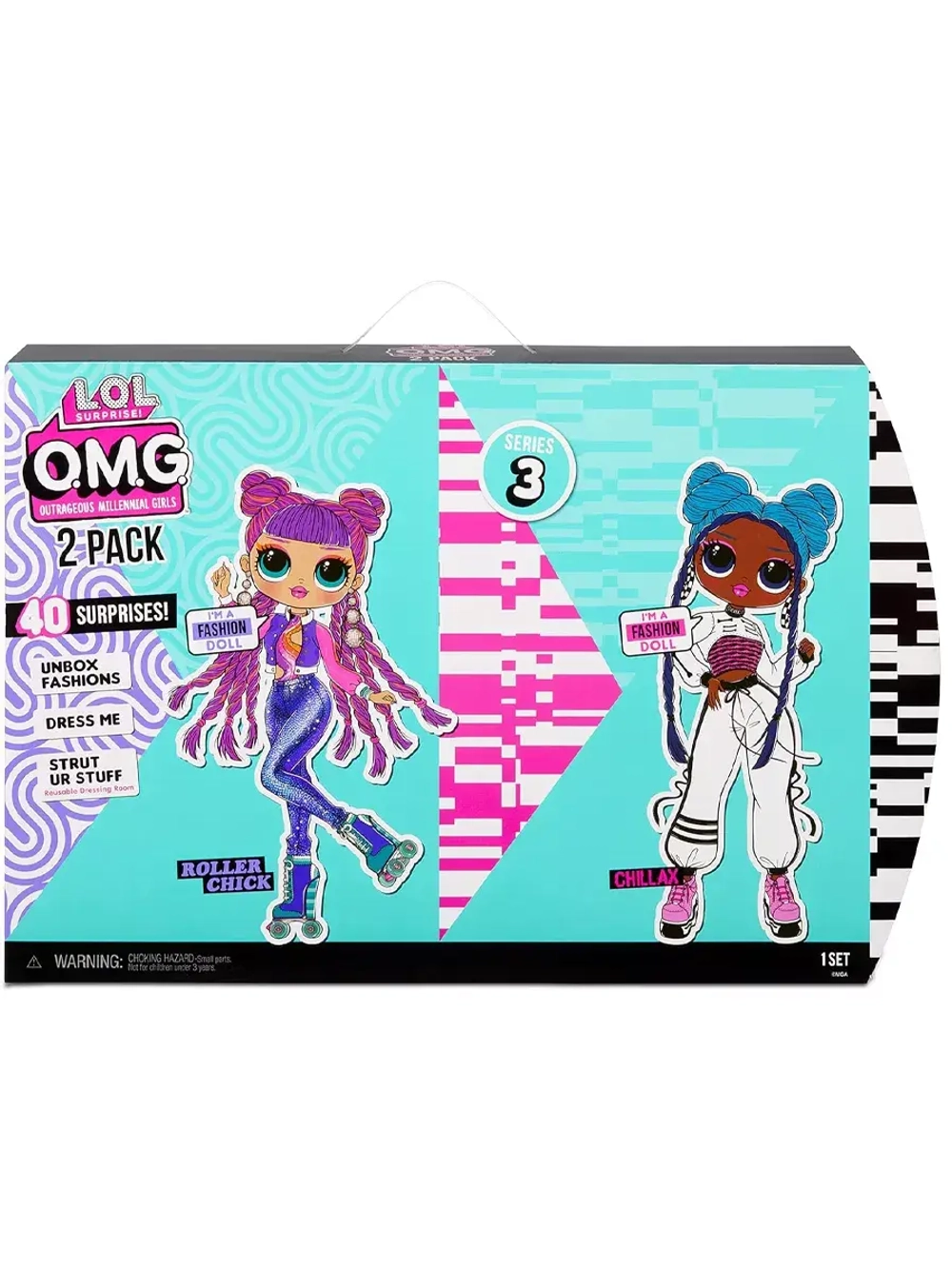 Набор из 2 кукол Lol OMG Roller Chick и Chillax 2 Pack