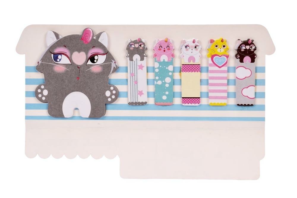 Набор стикеров с липким краем "Животные", 5+1, микс