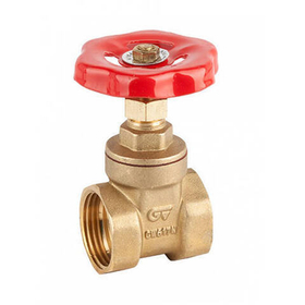 Задвижка клиновая GENEBRE 3220 - 1/2* (ВР/ВР, PN10, Tmax 120°C, ручка-вентиль, латунь)
