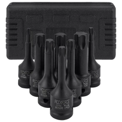Набор головок-бит TORX ударных 1/2'', 8пр.(Т30,40,45,50,55,60,70,80),в кейсе RockForce##Rock FORCE RF-4088MPB