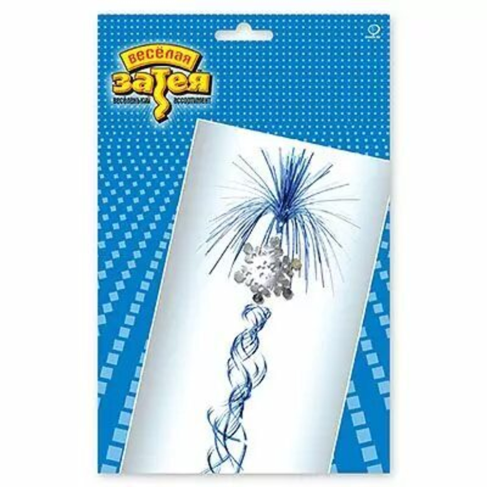 Снежинка со спиралью и салютом 60 см