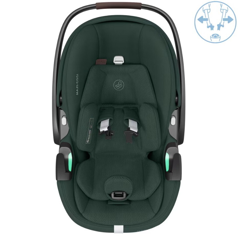Автокресло Maxi-Cosi Pebble 360 Pro 0-13 кг с базой Family Fix 360 Prо 8052403110 Twillic Green/зеленый (2024)