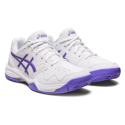 Кроссовки теннисные женские ASICS Gel-dedicate 7 Clay 1042A168-104, р.5,5 (рос.34,5), бело-фиолетовые