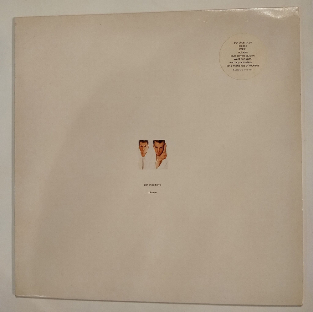 Винтажная виниловая пластинка LP Pet Shop Boys Please (UK 1986)