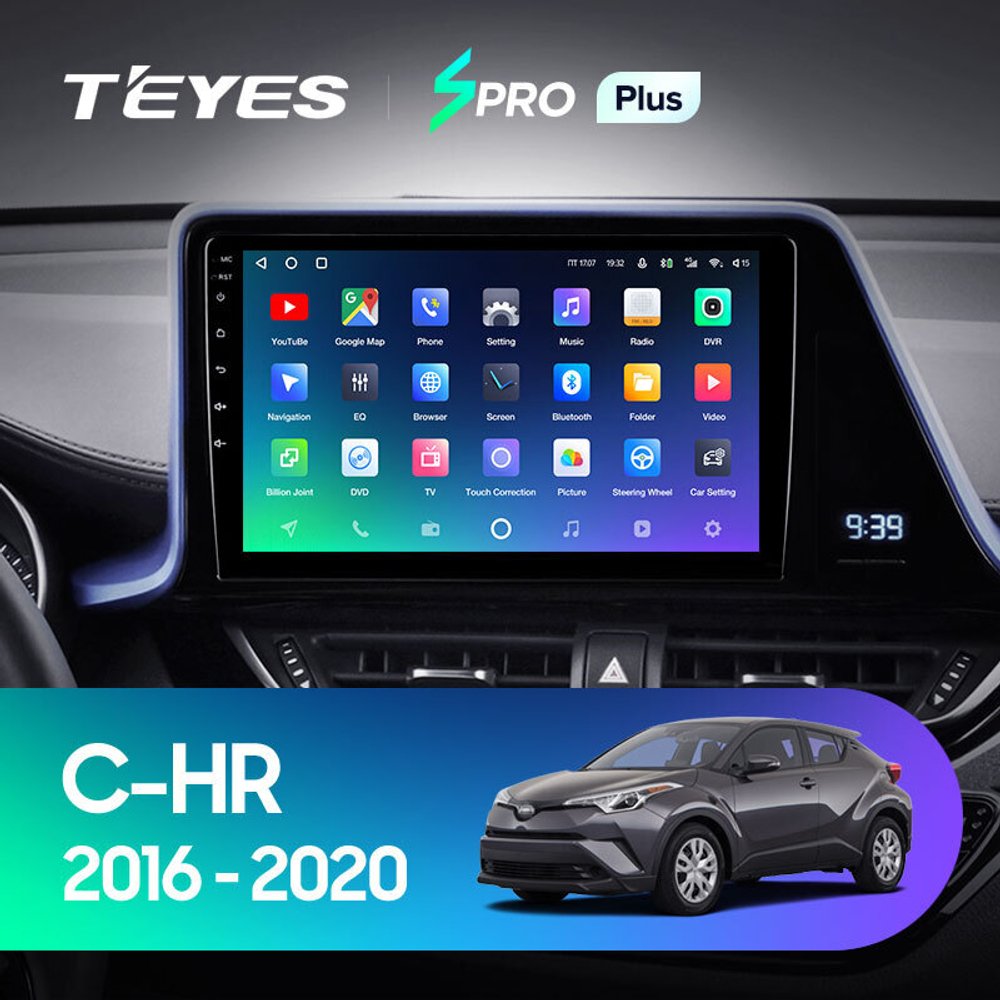 Teyes SPRO Plus 9" для Toyota C-HR 2016-2020