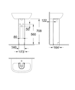 Пьедестал Для Раковины Grohe Bau Ceramic 39425000