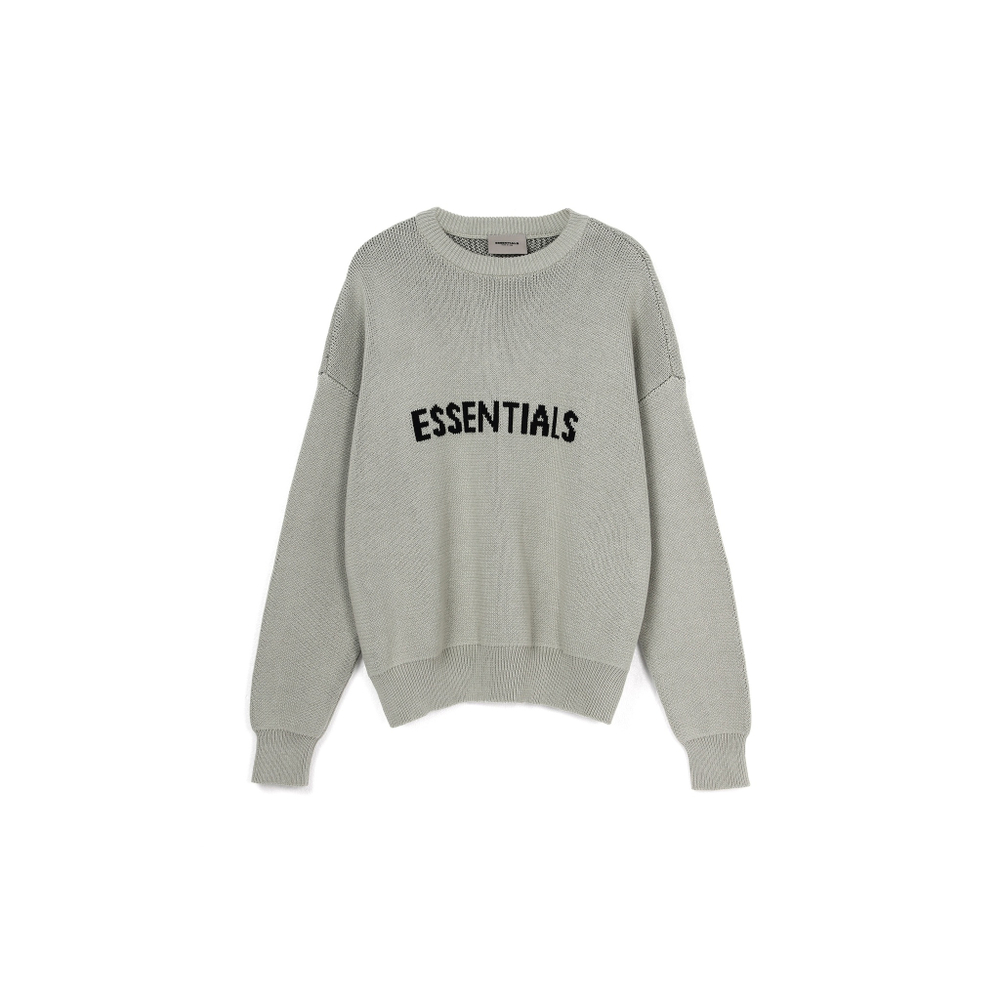Fear Of God Essentials FW21 Knit Pullover Sweater Green Concrete