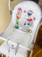 Стульчик для кормления АРТ-1684 (Слон и совы (серый))