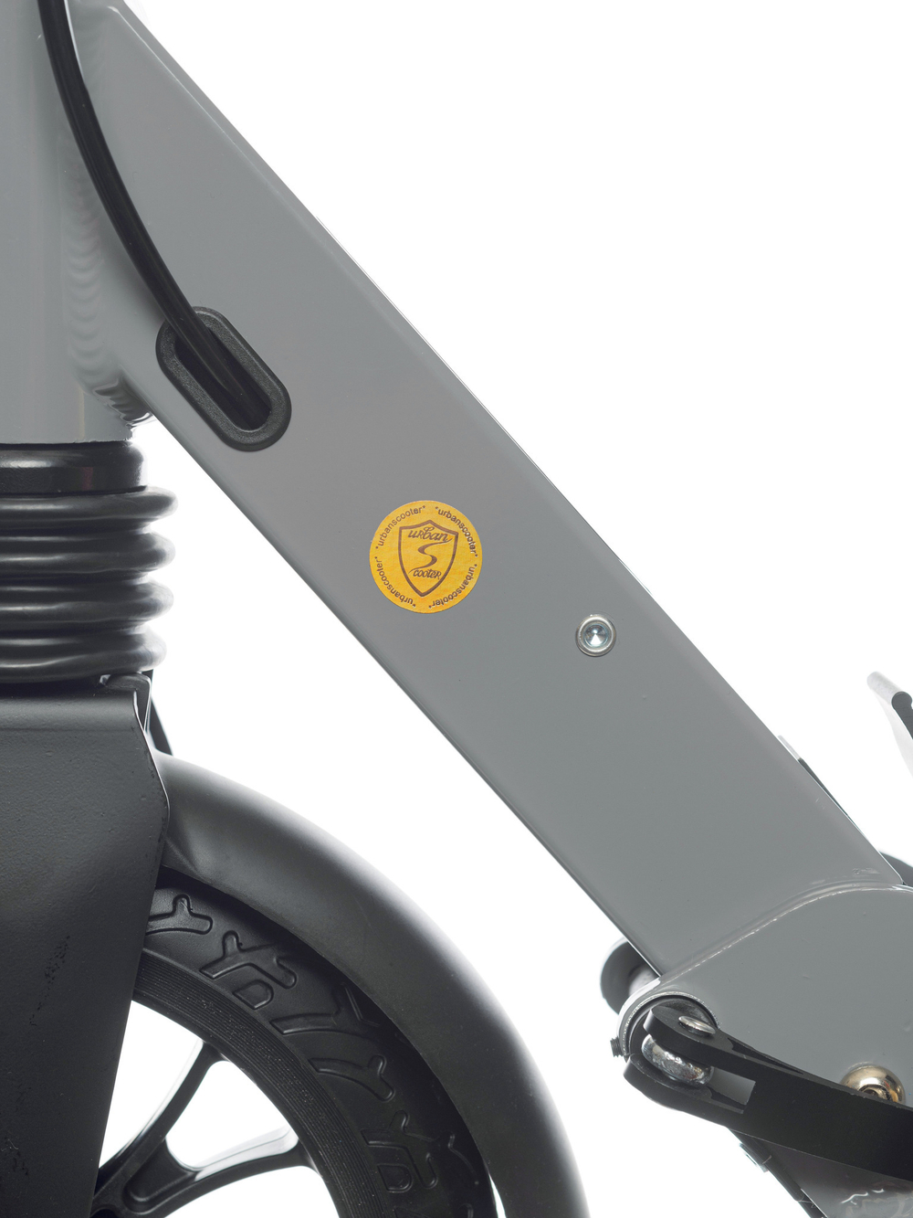 Самокат Urban Scooter Disc Cool Grey Pro, (2024), с дисковым тормозом, складной, городской, двухколесный