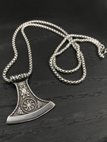 Славянский оберег Секира Перуна (Гром Секира Тора) магический амулет на цепочке