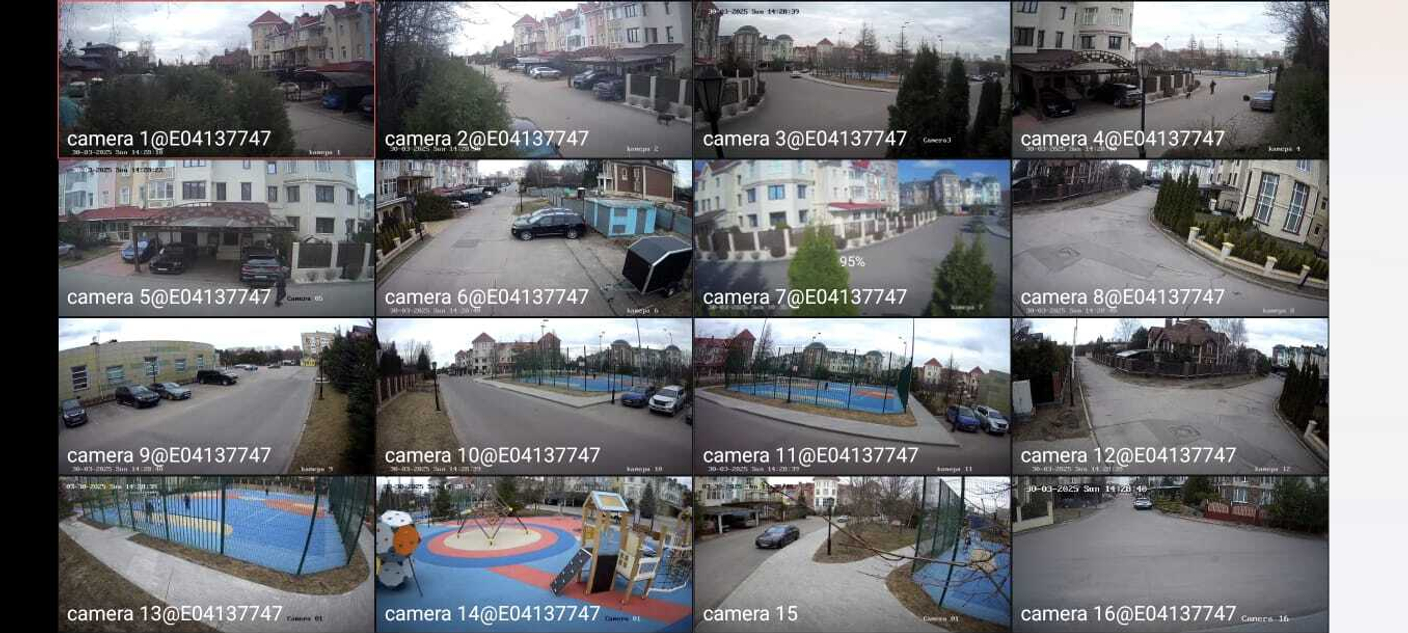 Монтаж IP видеокамер Hikvision, территория жилого мкр.2Д в Куркино