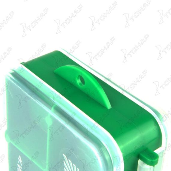 Коробочка для оснастки Helios двухсторонняя (зеленая)