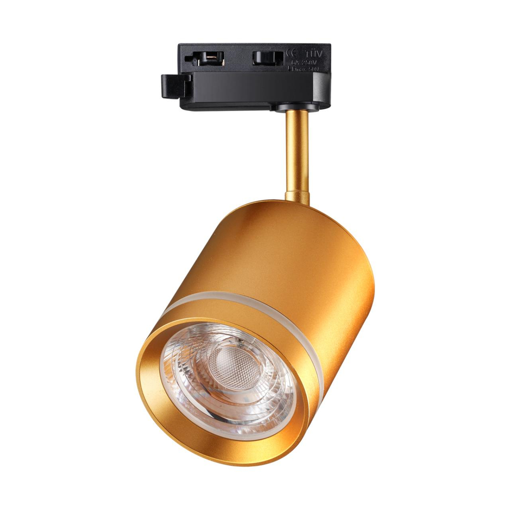 358804 PORT NT21 236 матовое золото Светильник трековый однофазный трехжильный IP20 LED 15W 1300Лм 4000K 85-265V ARUM