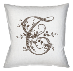 Арт-подушка Объект мечты Монограмма буквы T