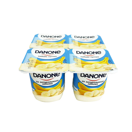 Йогурт Danone Банан 1.2% 100 гр