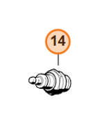 Свеча зажигания для 2-х тактных двигателей арт.T0004 FARMERTEC (STIHL 0000 400 7000)